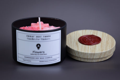 Flowers (While They Can Smell Them) - 4oz Organic Soy Wax Homemade Candle